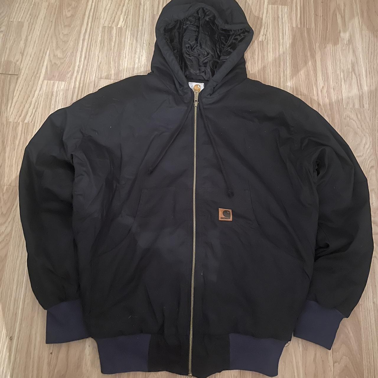 Black Carhartt Active/Detroit Hooded Workwear... - Depop