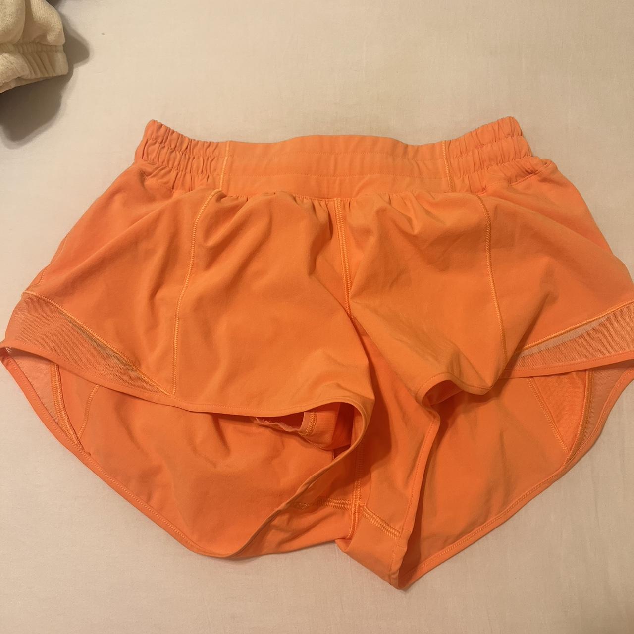 Lululemon Women's Orange Shorts Depop