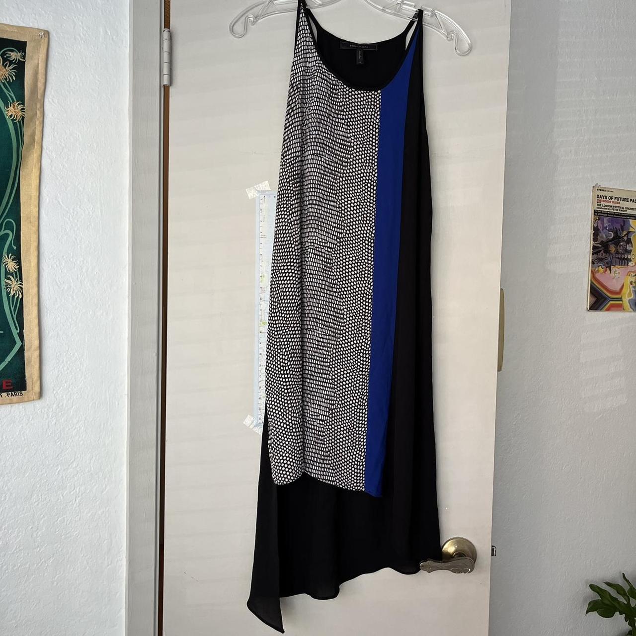 BCBGMAXAZRIA asymmetrical dress. Chiffon material Depop