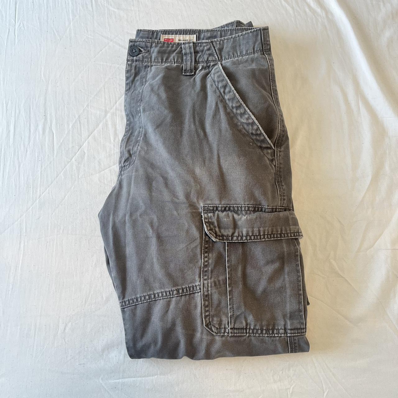 Vintage Wrangler Carhartt Cargo Pants Washed... - Depop