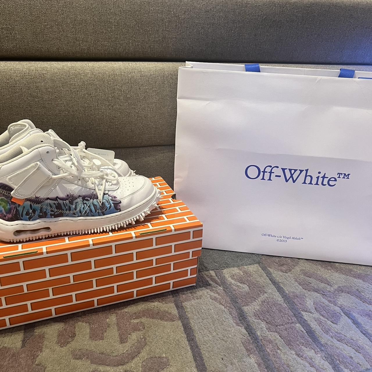 Nike x Off White Graffiti Air Force Size Depop