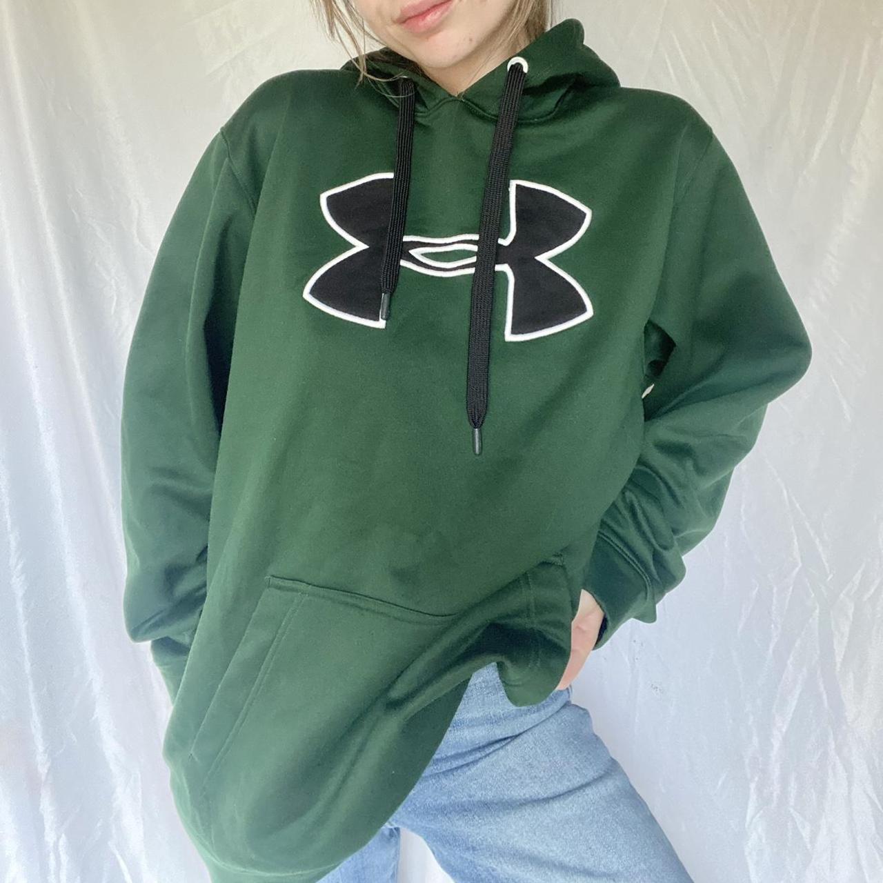 Hunter green under outlet armour hoodie