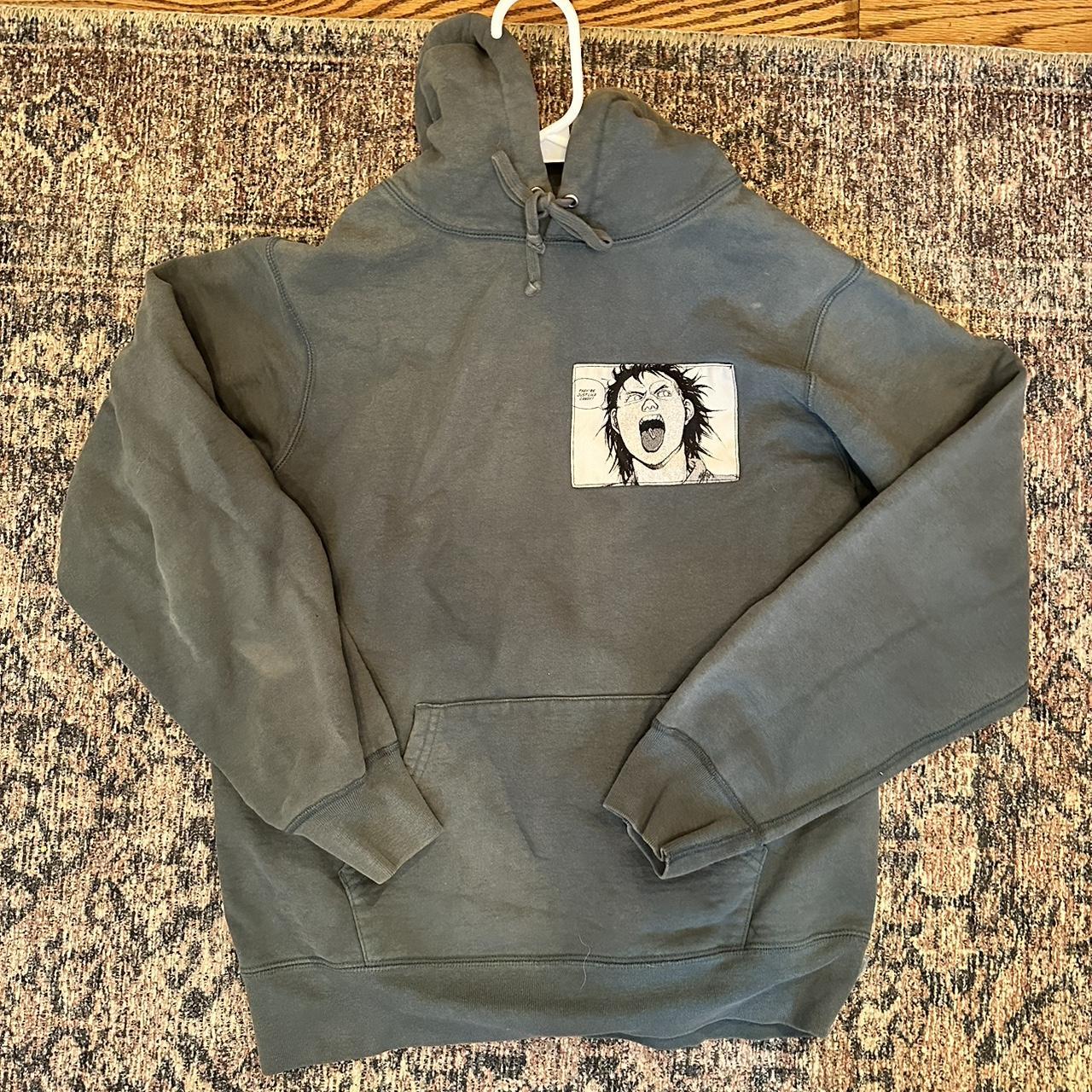 Supreme Akira Patches Hoodie Slate FW17 Worn a Depop