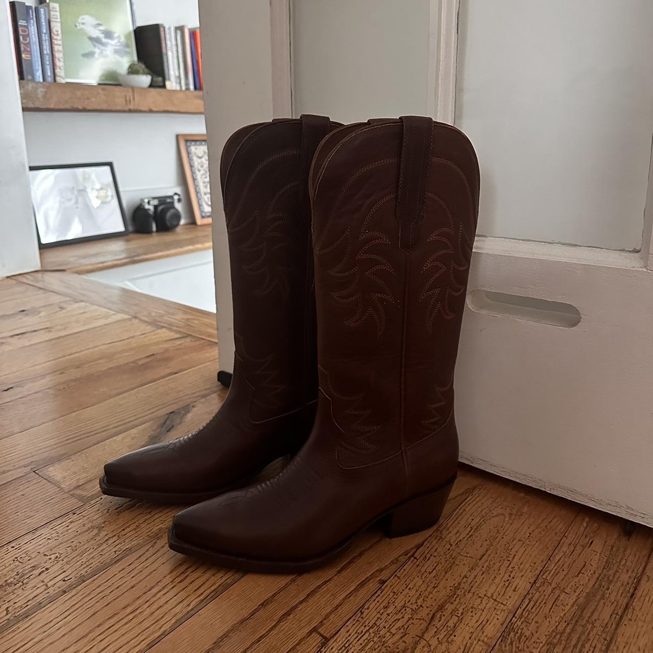 Tecovas The Annie Cowboy Boots in Brown (Sequoia).... Depop