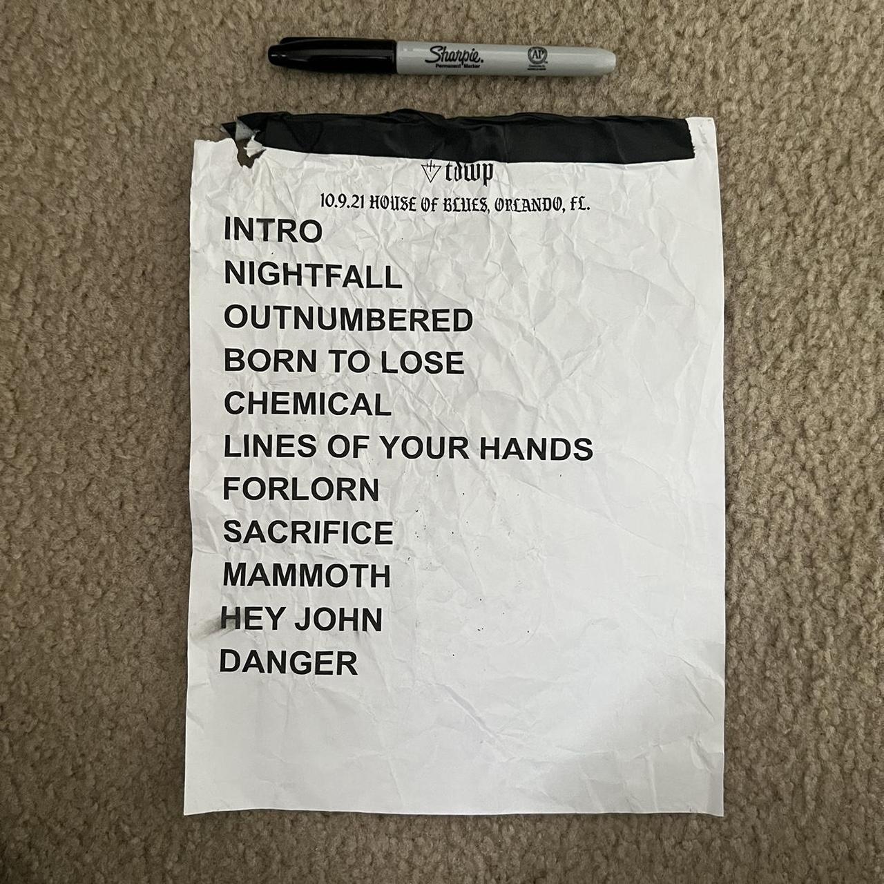 The Devil Wears Prada Setlist Actually Used by TDWP... Depop