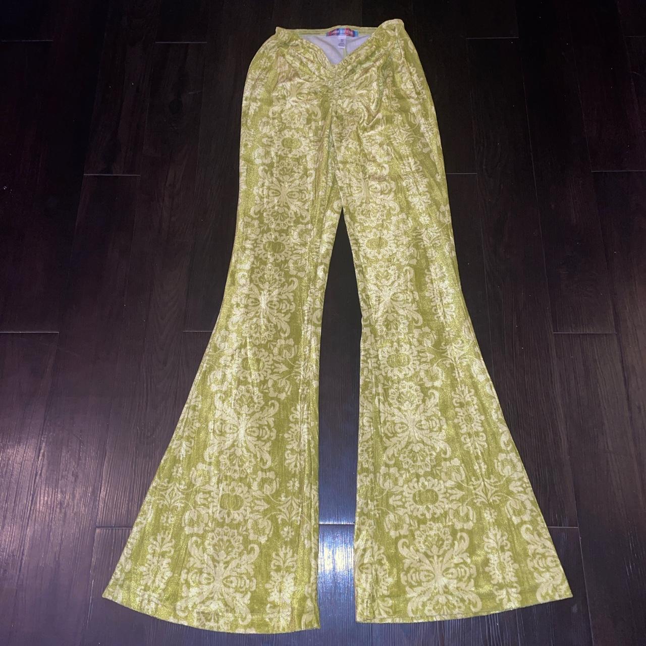 urban outfitters velvet flare pants. never worn,... - Depop