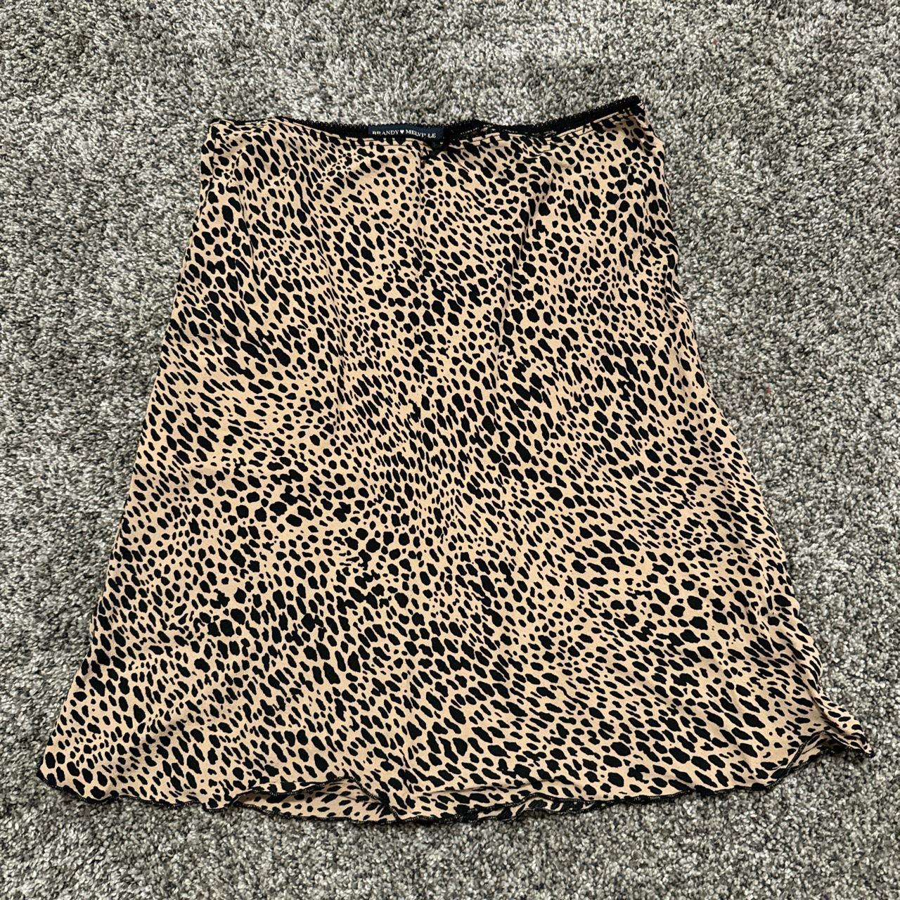 brandy leopard print skirt - Depop