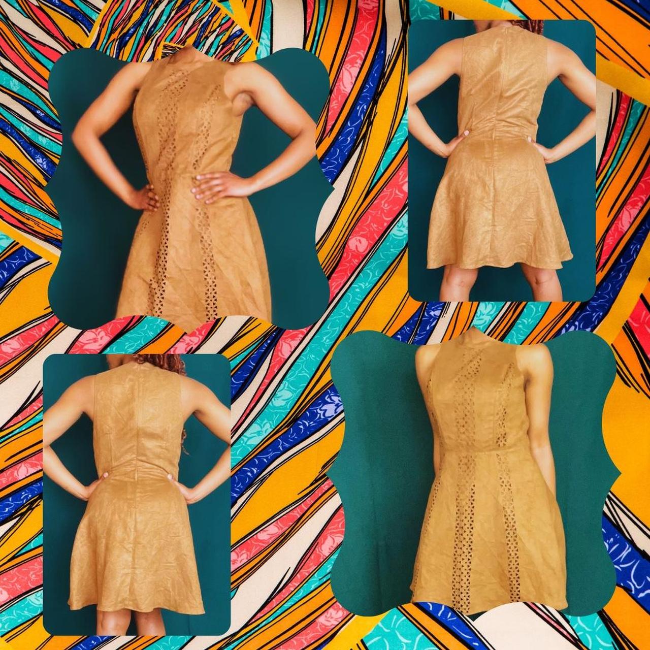 Tan Moschino Dress I have not worn this dress but... - Depop