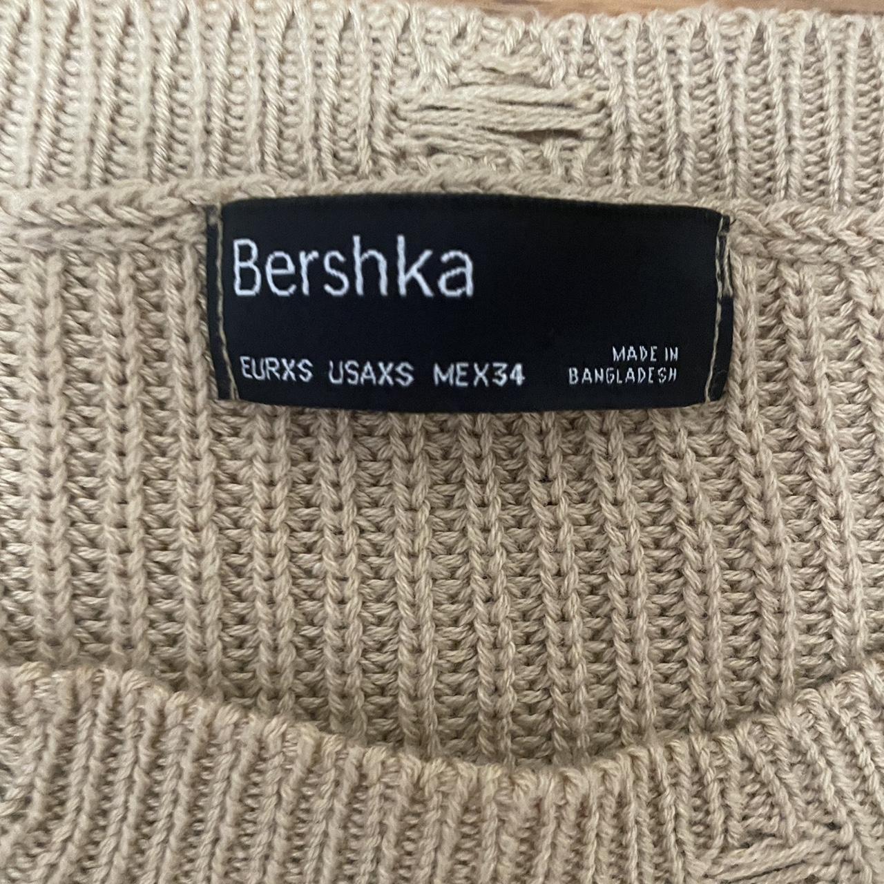 Bershka Oversized distressed sweater - Size XS but... - Depop