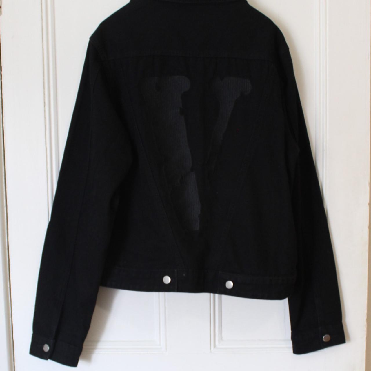 Vlone black fashion denim jacket