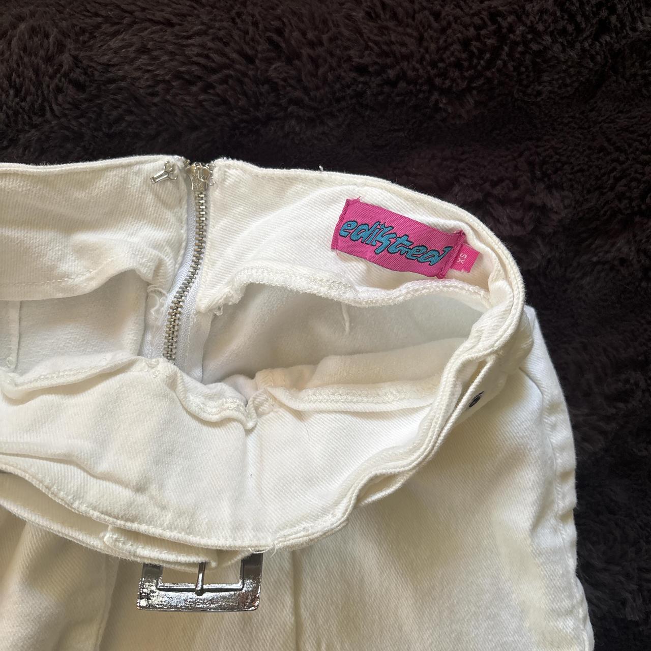 Edikted Women's Skirt - White - XS – Edikted whit… - image 3