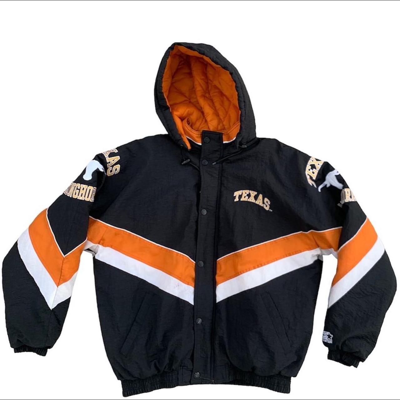90s Starter Longhorn Jacket Size XL longhorns... Depop