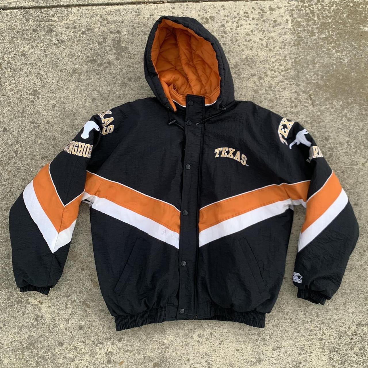 90s Starter Longhorn Jacket Size: XL #longhorns... - Depop