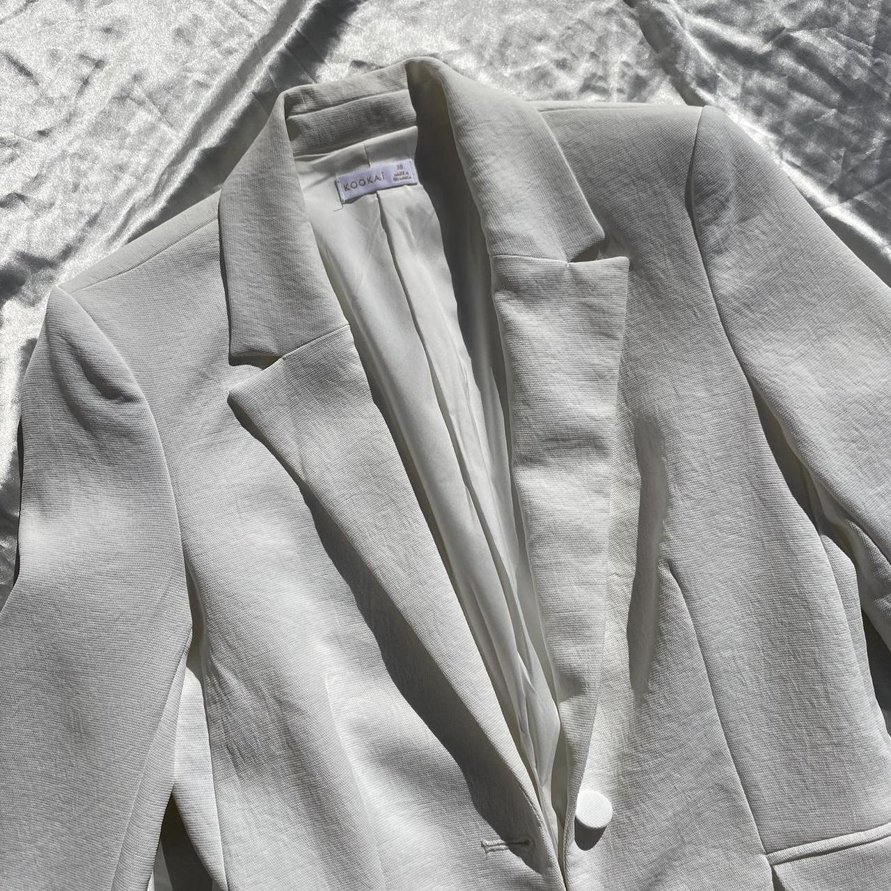 Kookai Cyprus White Blazer ✨ Size 36 Oyster Depop - Main Image