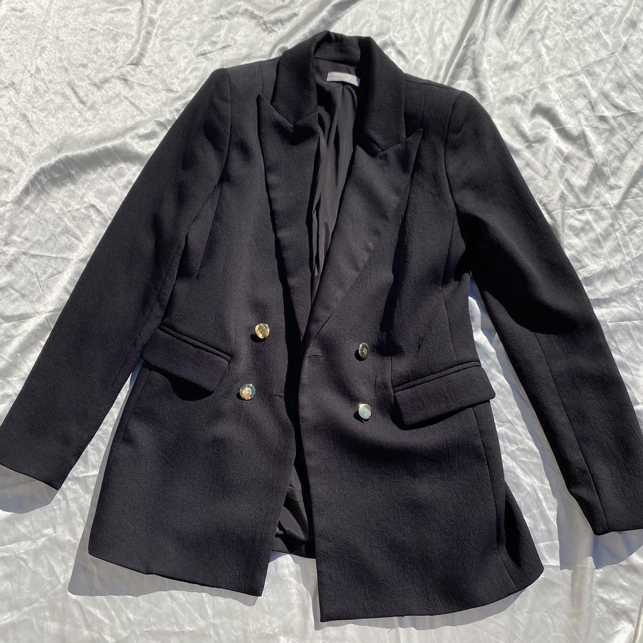 Kookai Oyster Black Blazer 🌶️, Size 36, Oyster