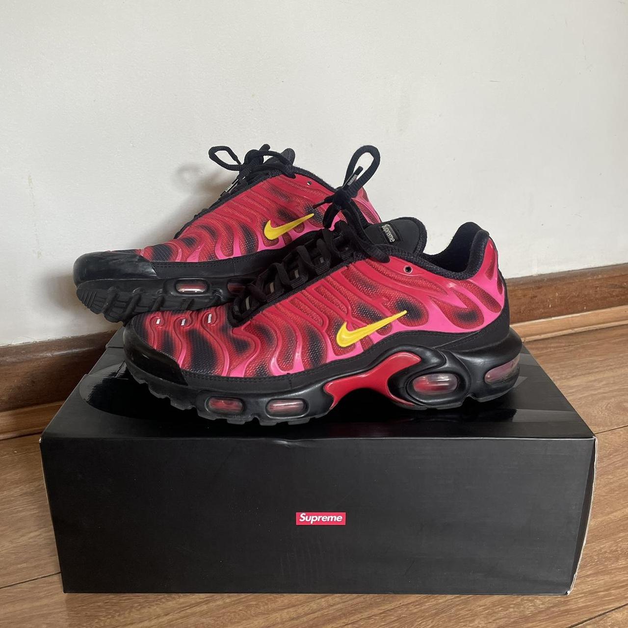 Supreme x Nike Air Max Plus TN In worn condition,... - Depop