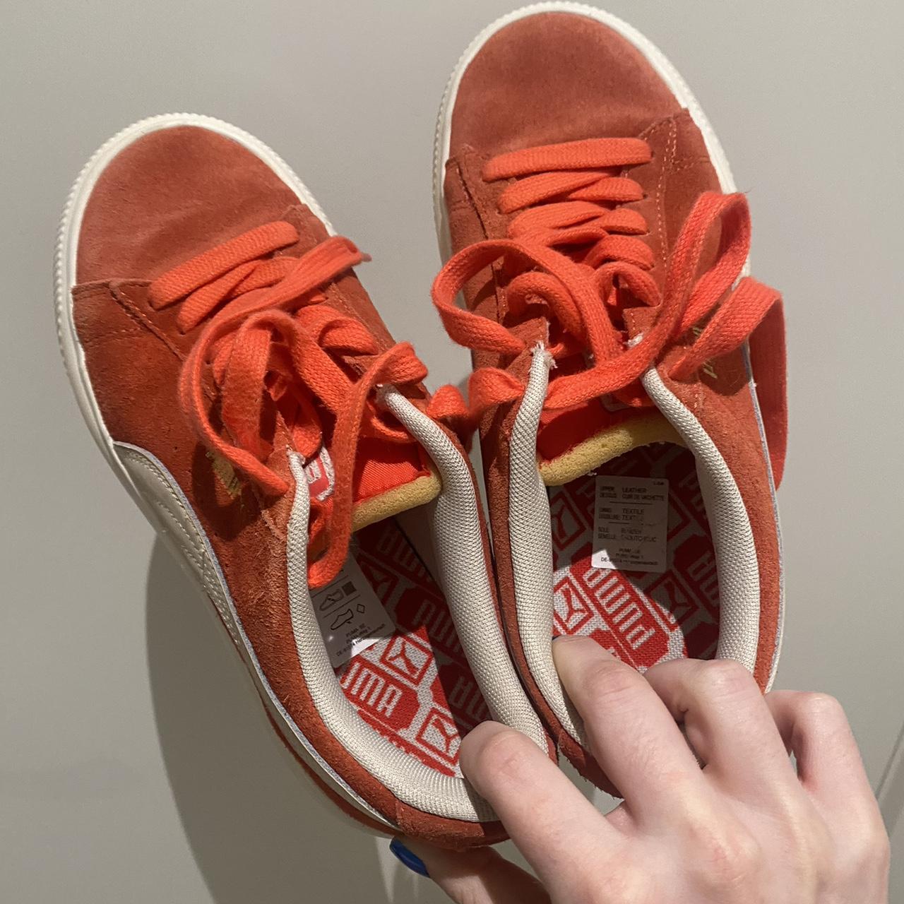 PUMA Suede Mayu Up sneaker in orange I got