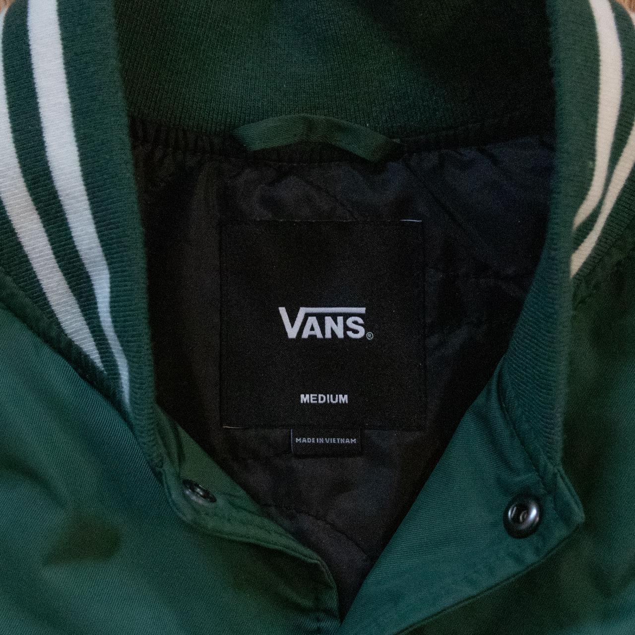 Vans Sixty Sixers Varsity Jacket - Green - Satin - S