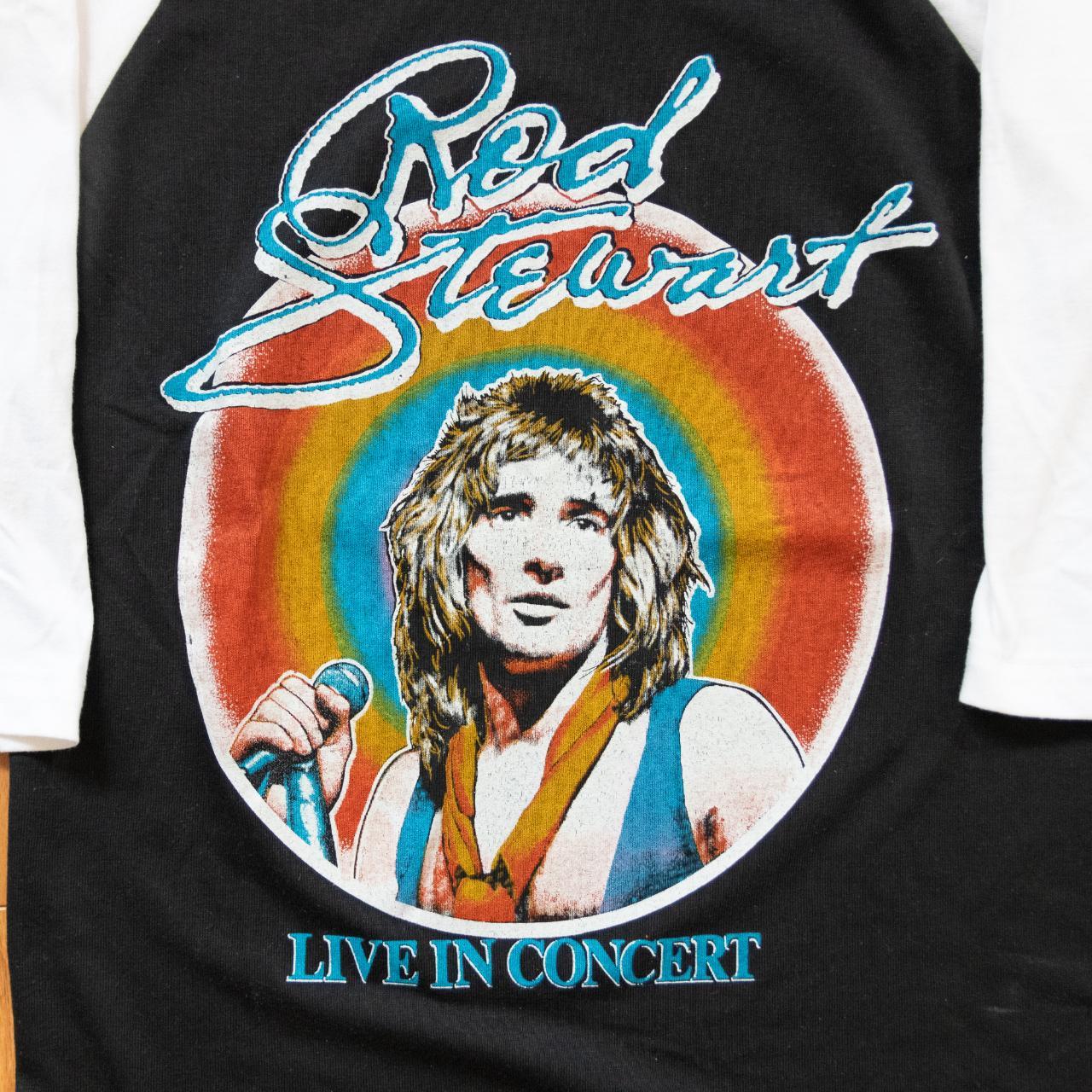 RARE 1979 Rod Stewart Live in Concert US Tour Raglan | Depop