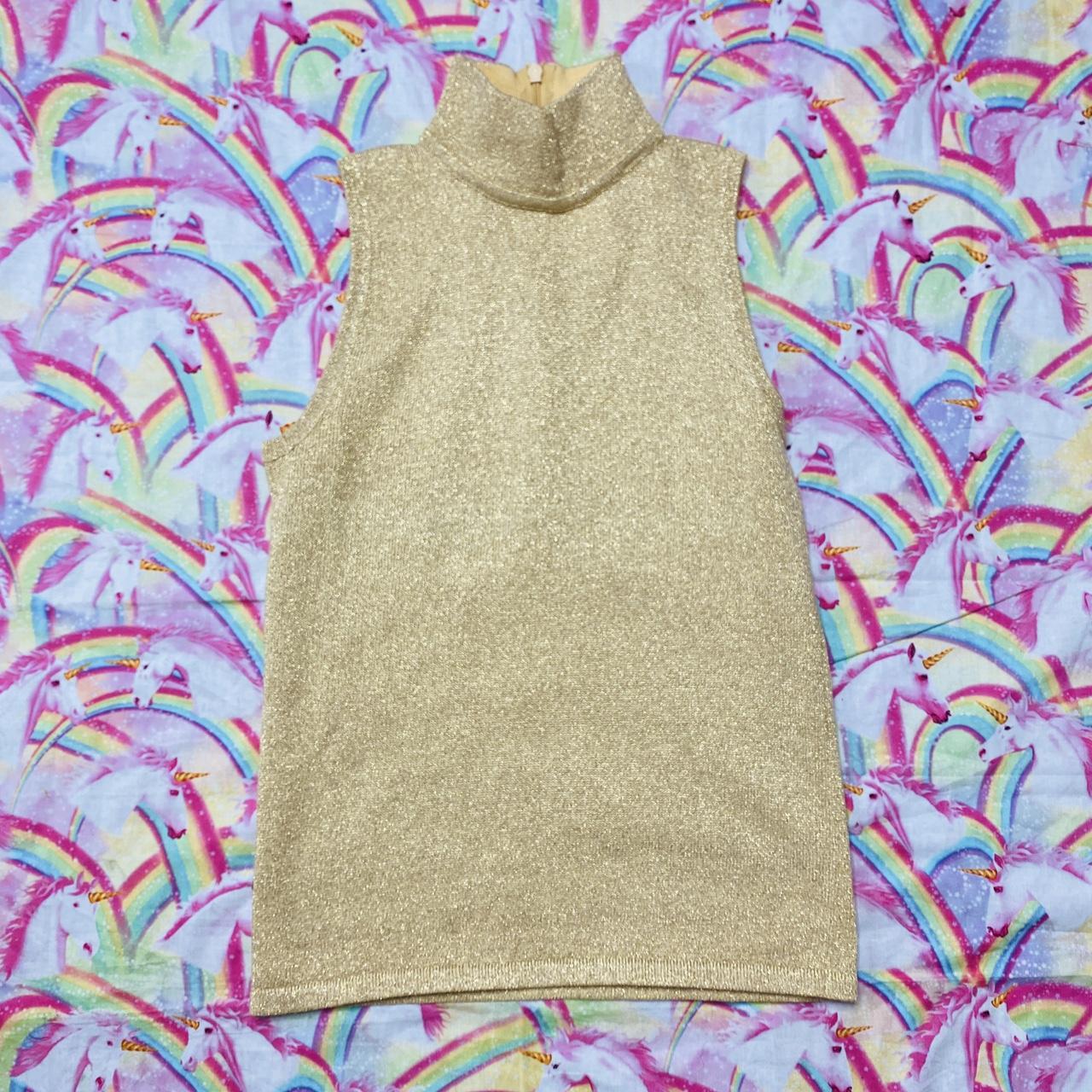 Women's Gold Vest Depop