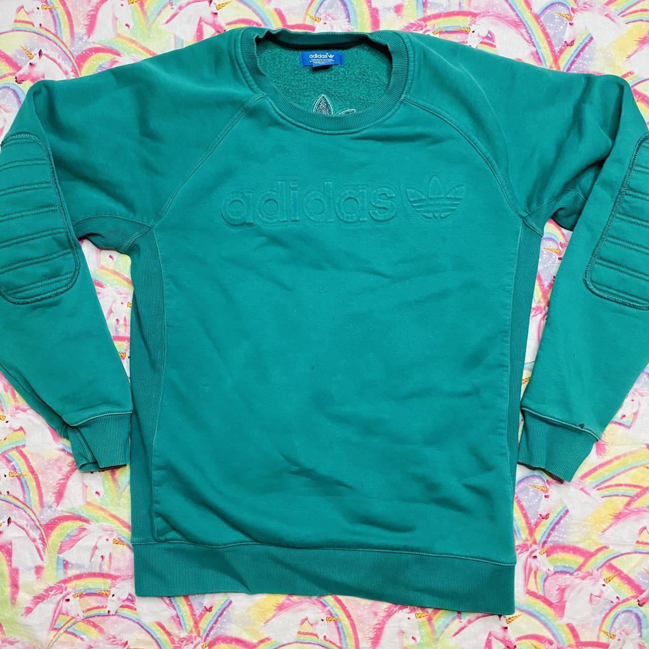 Emerald green hotsell adidas sweatshirt