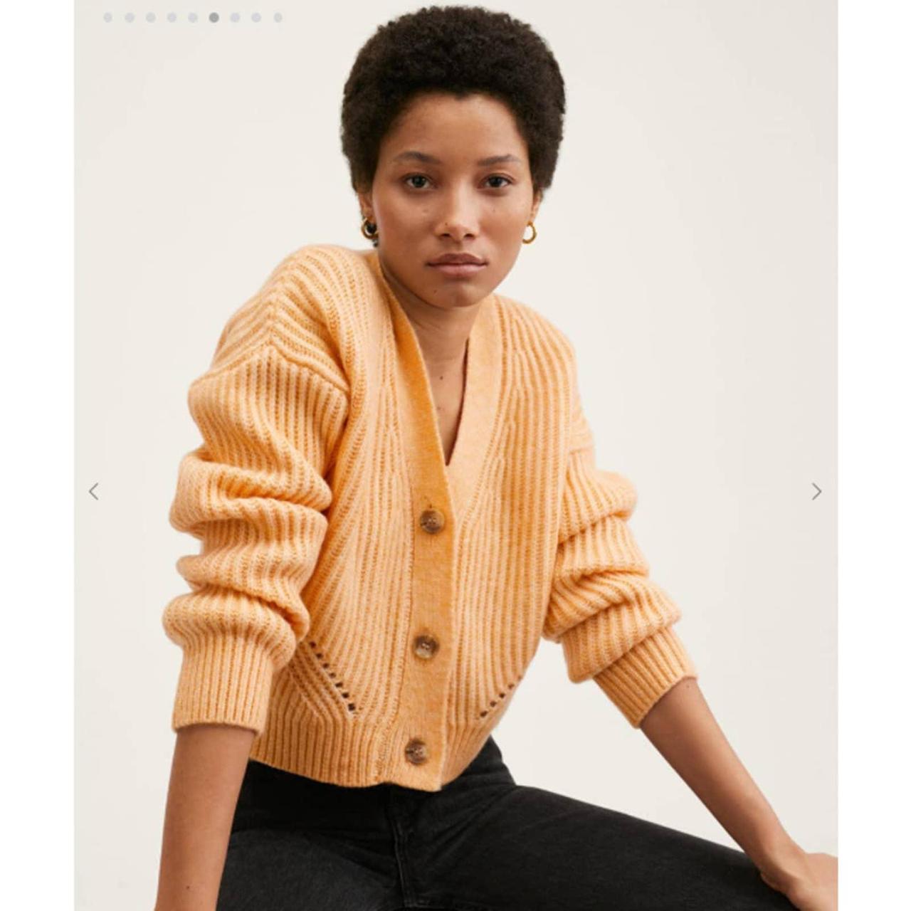 Mango Women's Orange Cardigan (2)