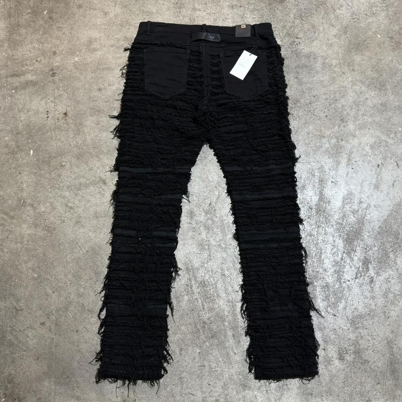 1017 Alyx 9SM x Blackmeans Distressed Frayed Black...