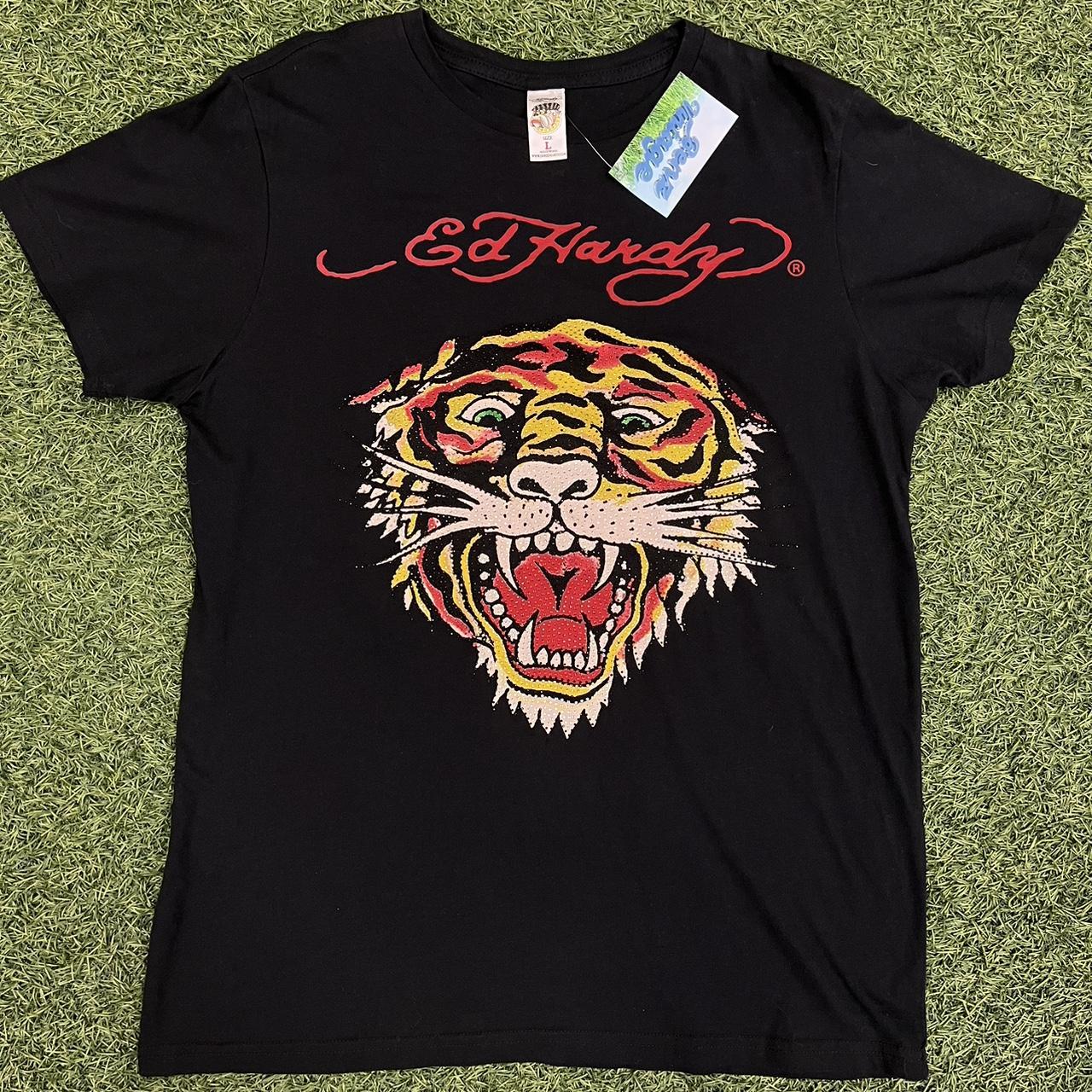 Ed Hardy Women's T-shirt | Depop