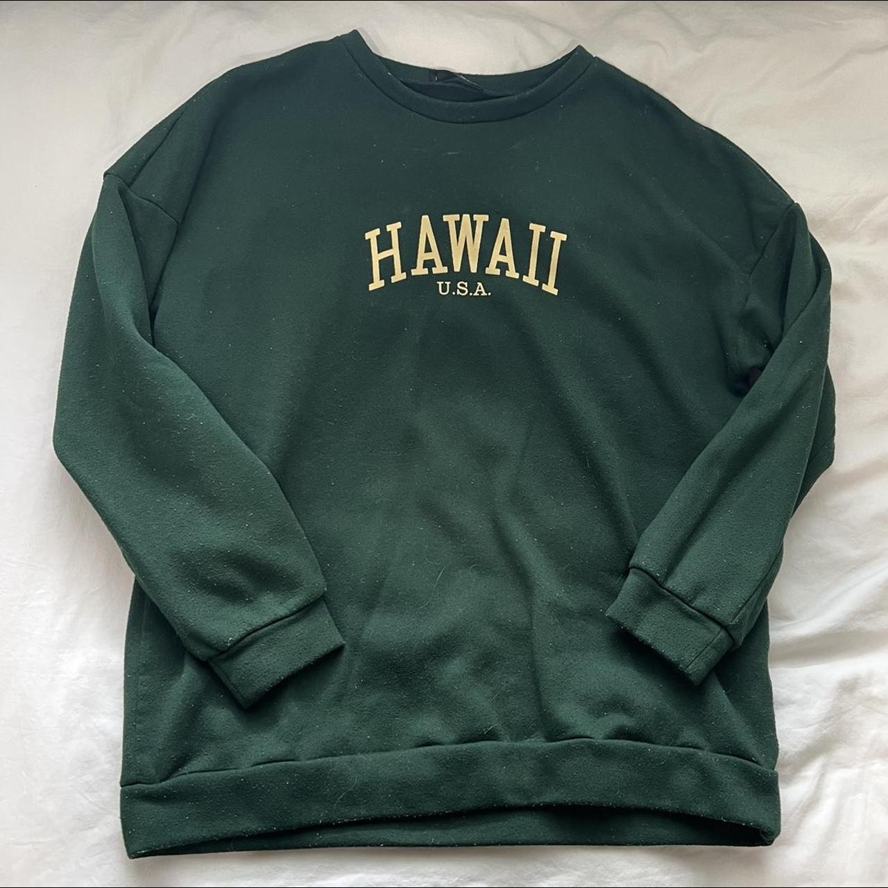 green hawaii sweater!💚 shein size medium - fits... - Depop