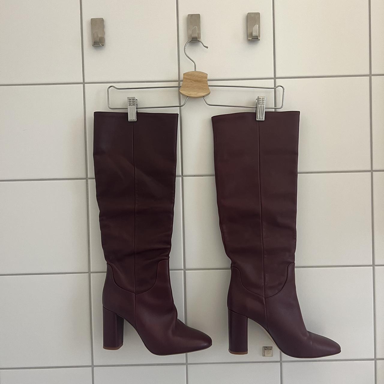 Zara deals boots burgundy