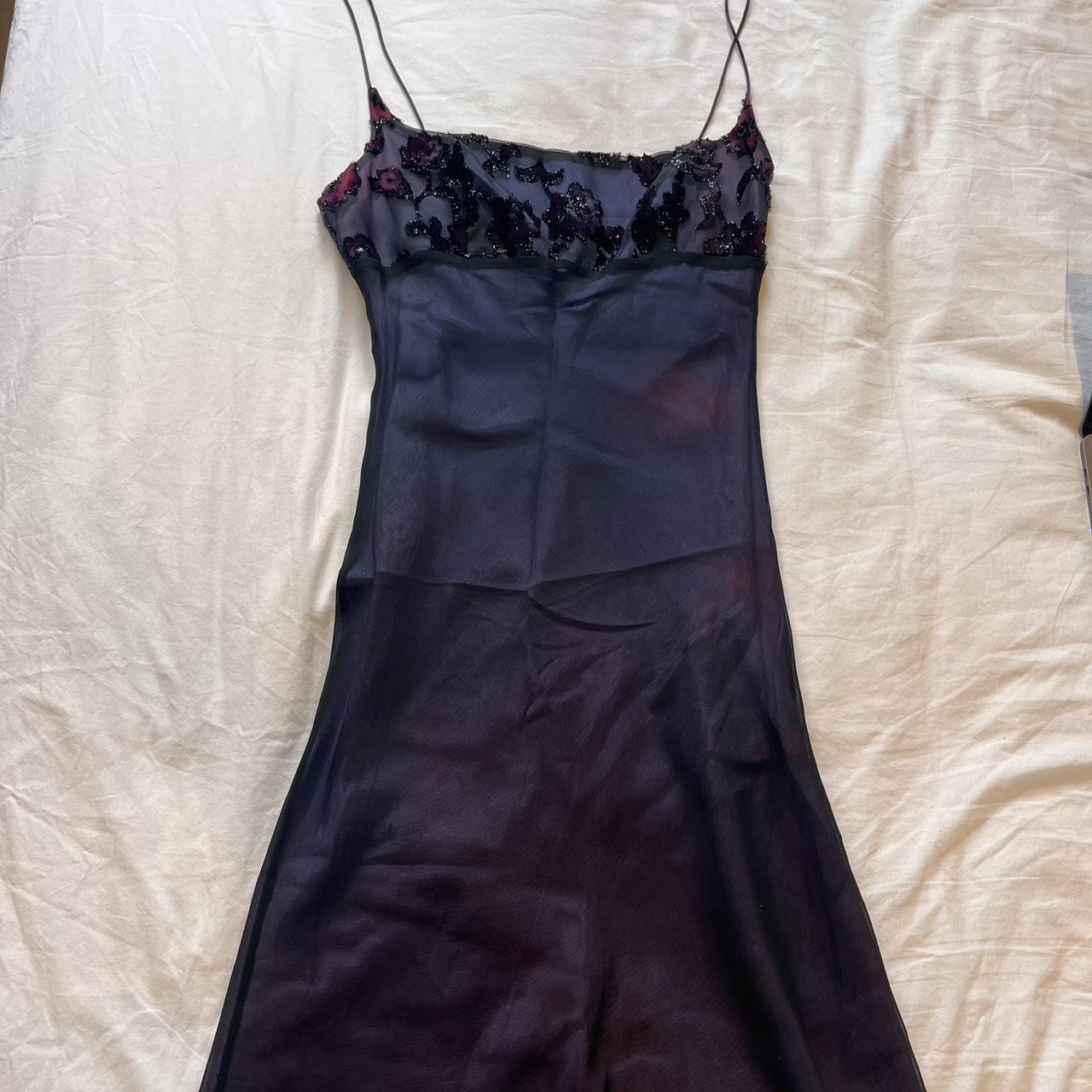 Jane Norman Purple Midi Dress Sparkly Top Says Depop