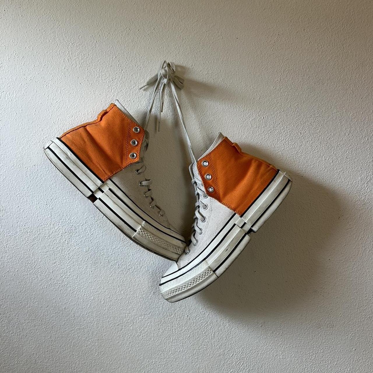 Feng Chen Wang Men's White and Orange Trainers
