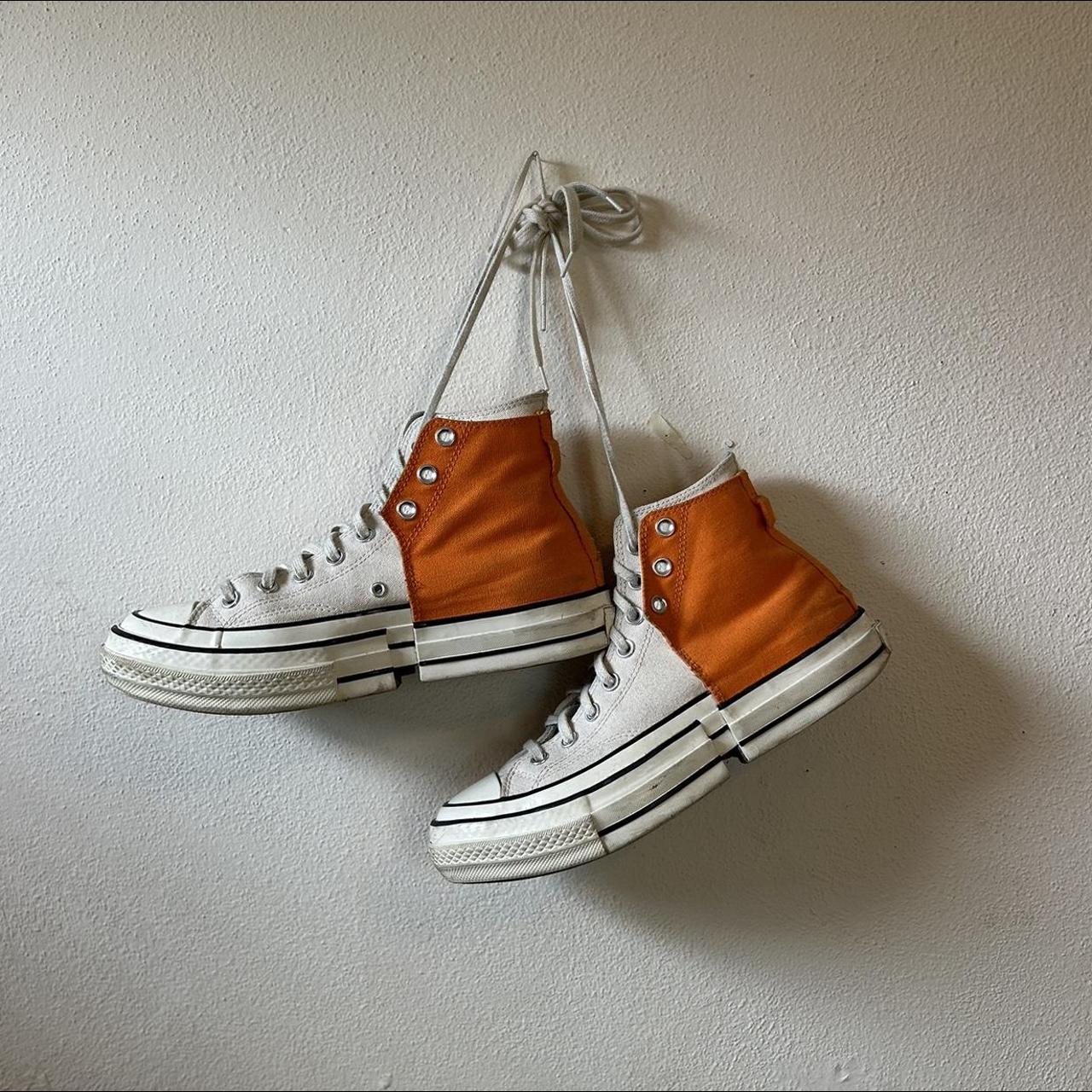 Feng Chen Wang Men's White and Orange Trainers (2)