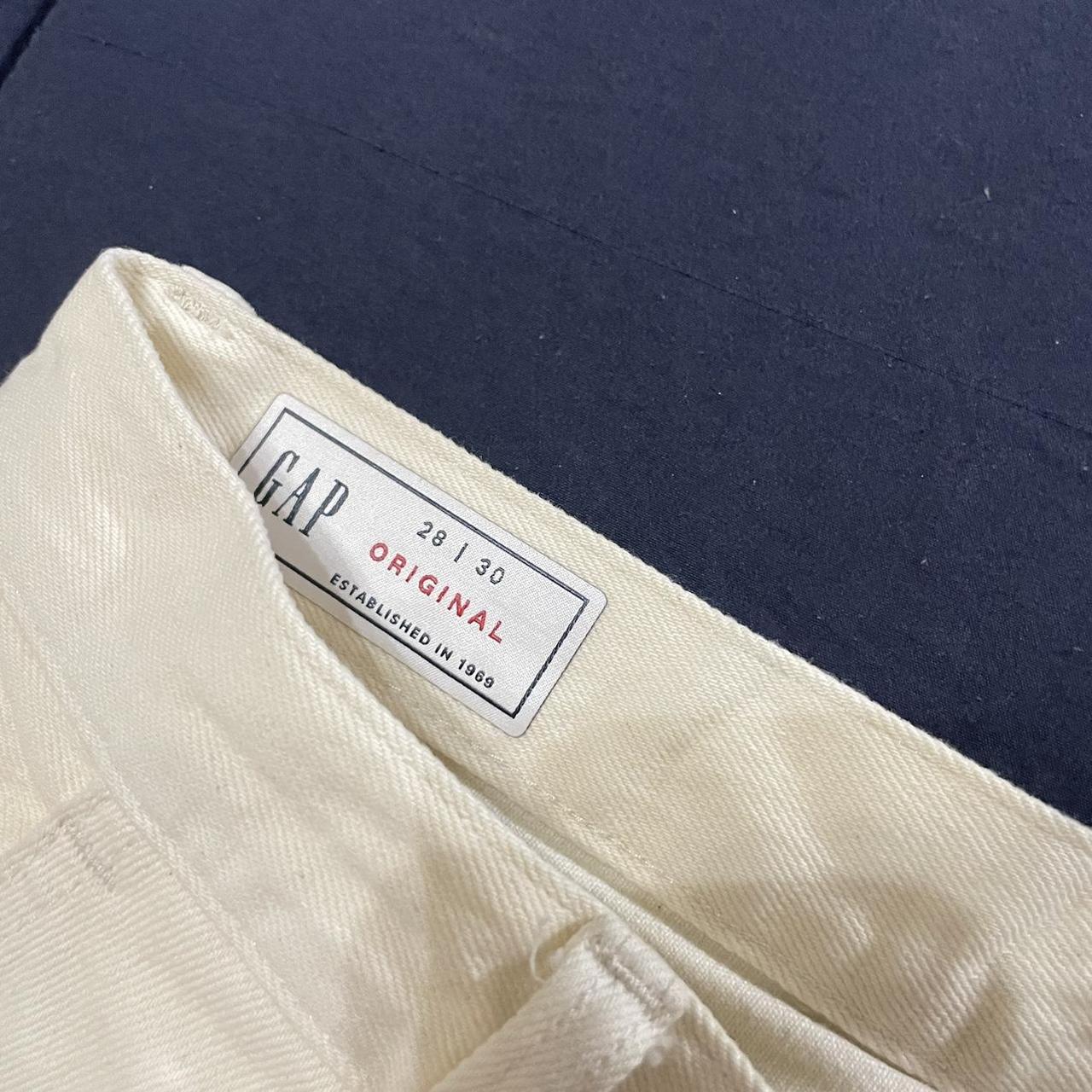 Gap Men's White and Cream Trousers | Depop