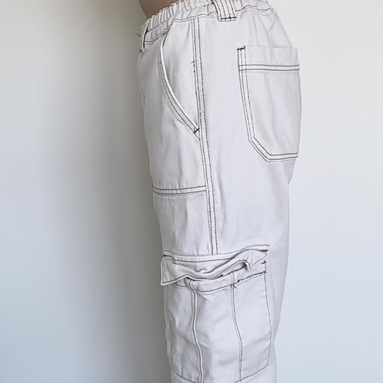 Pacsun beige cargo pants Size ‘medium’ Very... Depop