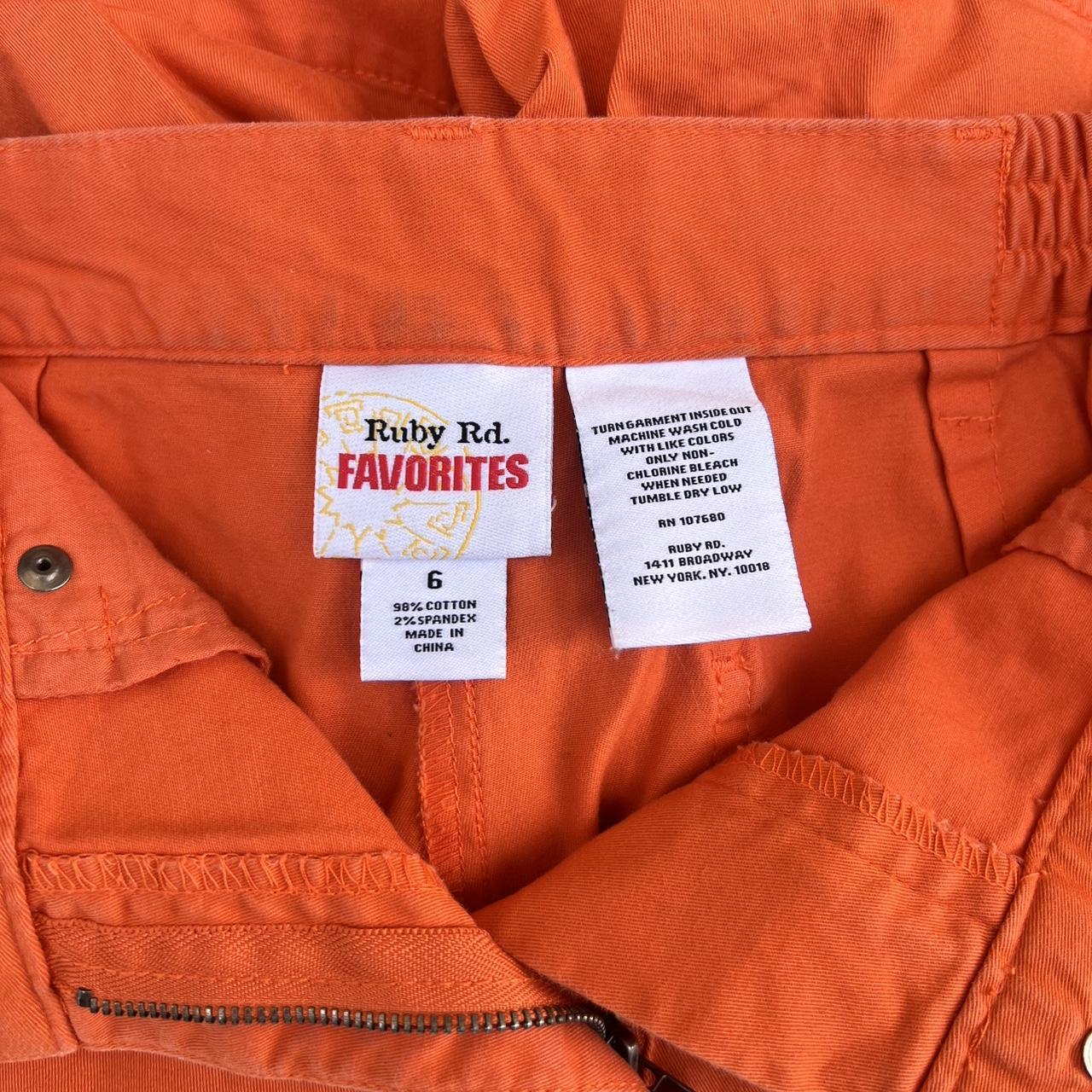 Ruby Rd. Women's Shorts - Orange - 6 – Ruby rd fa… - image 3