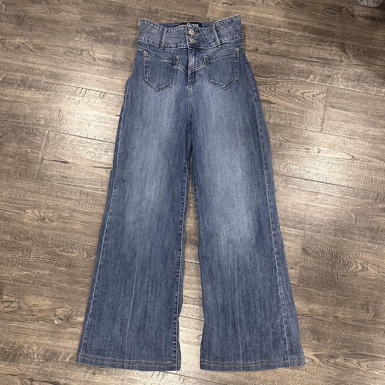 Express High rise wide leg jeans Super cute pockets... - Depop