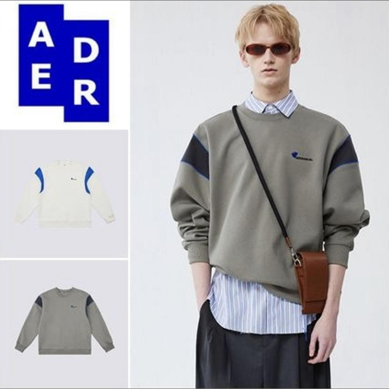Ader Error Men's Sweatshirt - Grey/Blue - S – Ade… - image 1