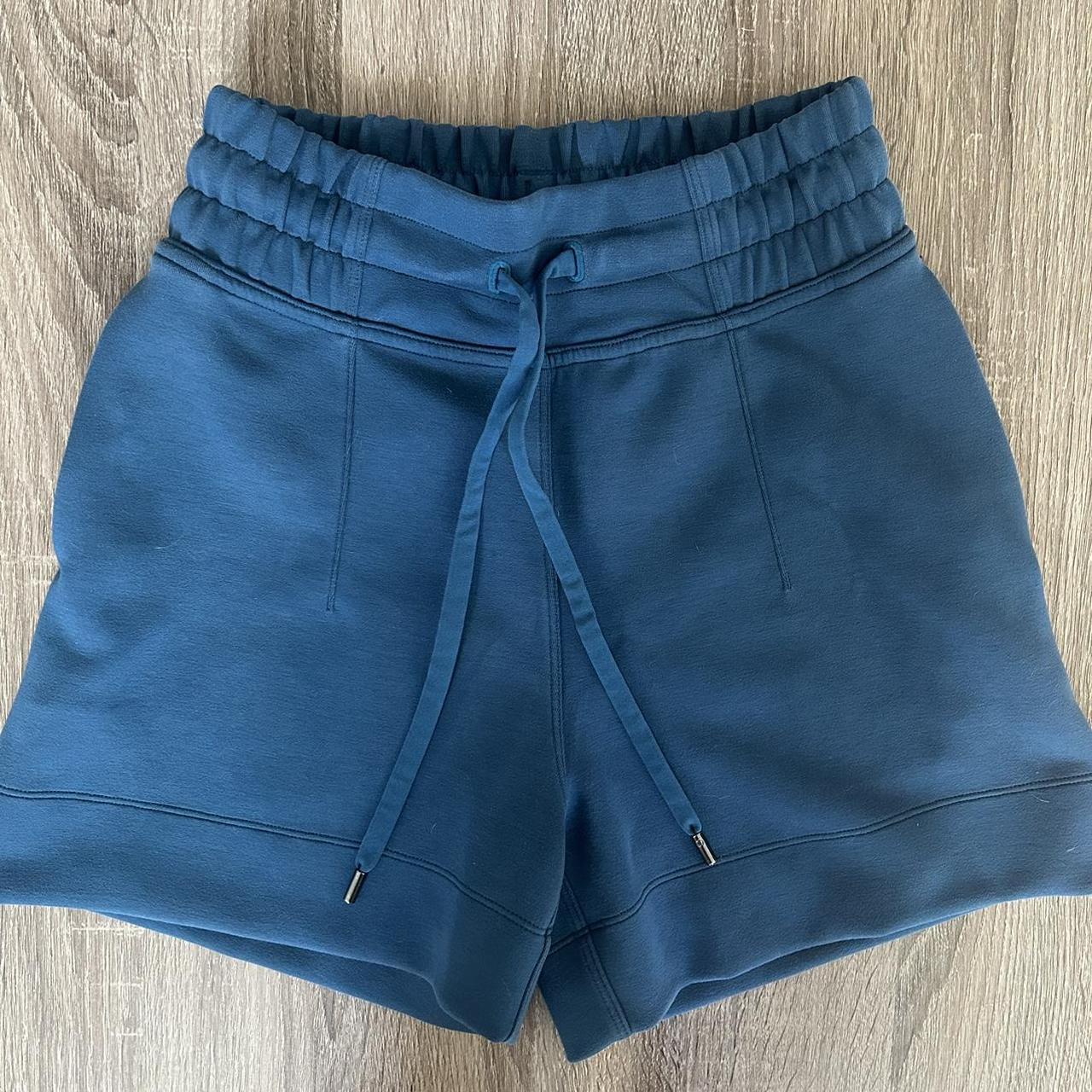 Lululemon Blue Borealis Soft high quality Ambitions High Rise Shorts