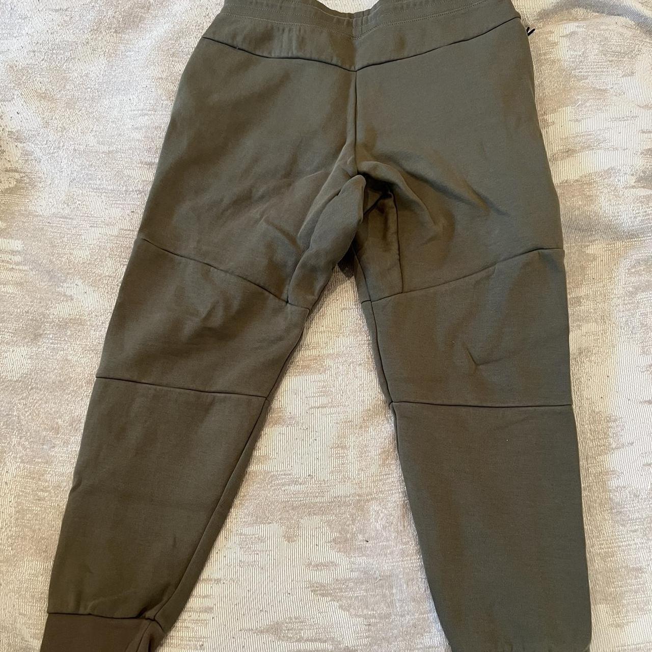 Nike olive green slim fit joggers size large (but... Depop