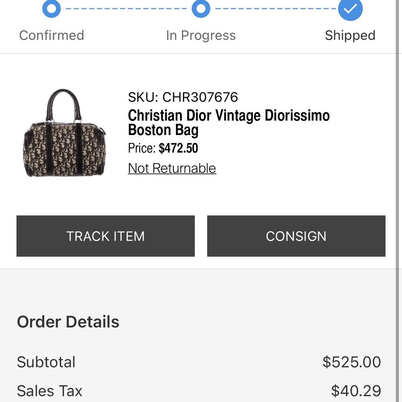 Christian Dior Diorissimo Boston Bag - Black Handle Bags, Handbags