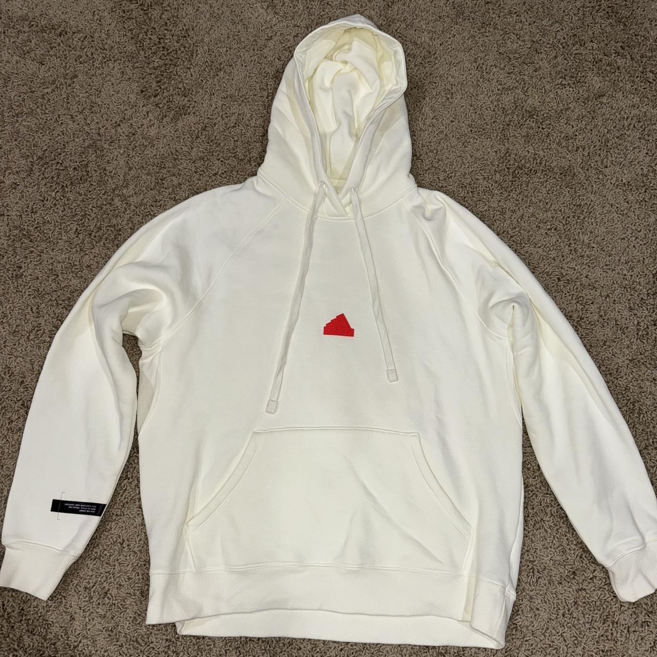 Adidas hoodie Cream Size M NWOT Smoke free Depop