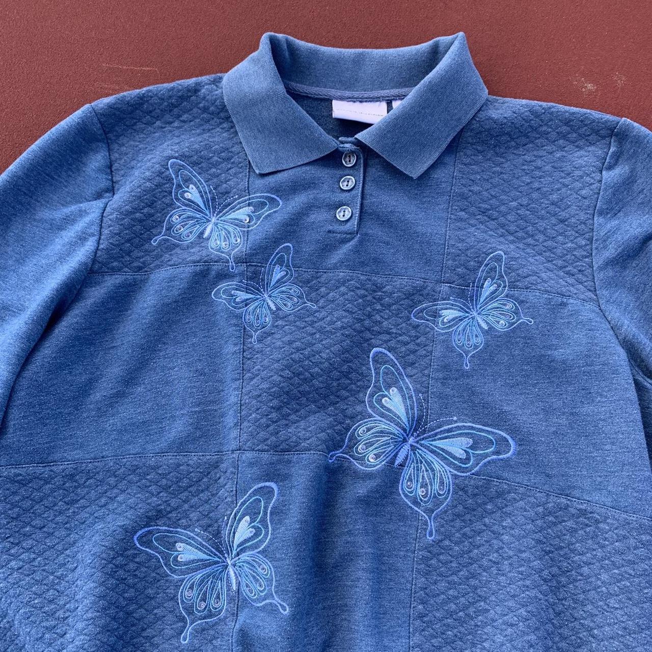 Alfred Dunner Women's Blue Sweatshirt (3)