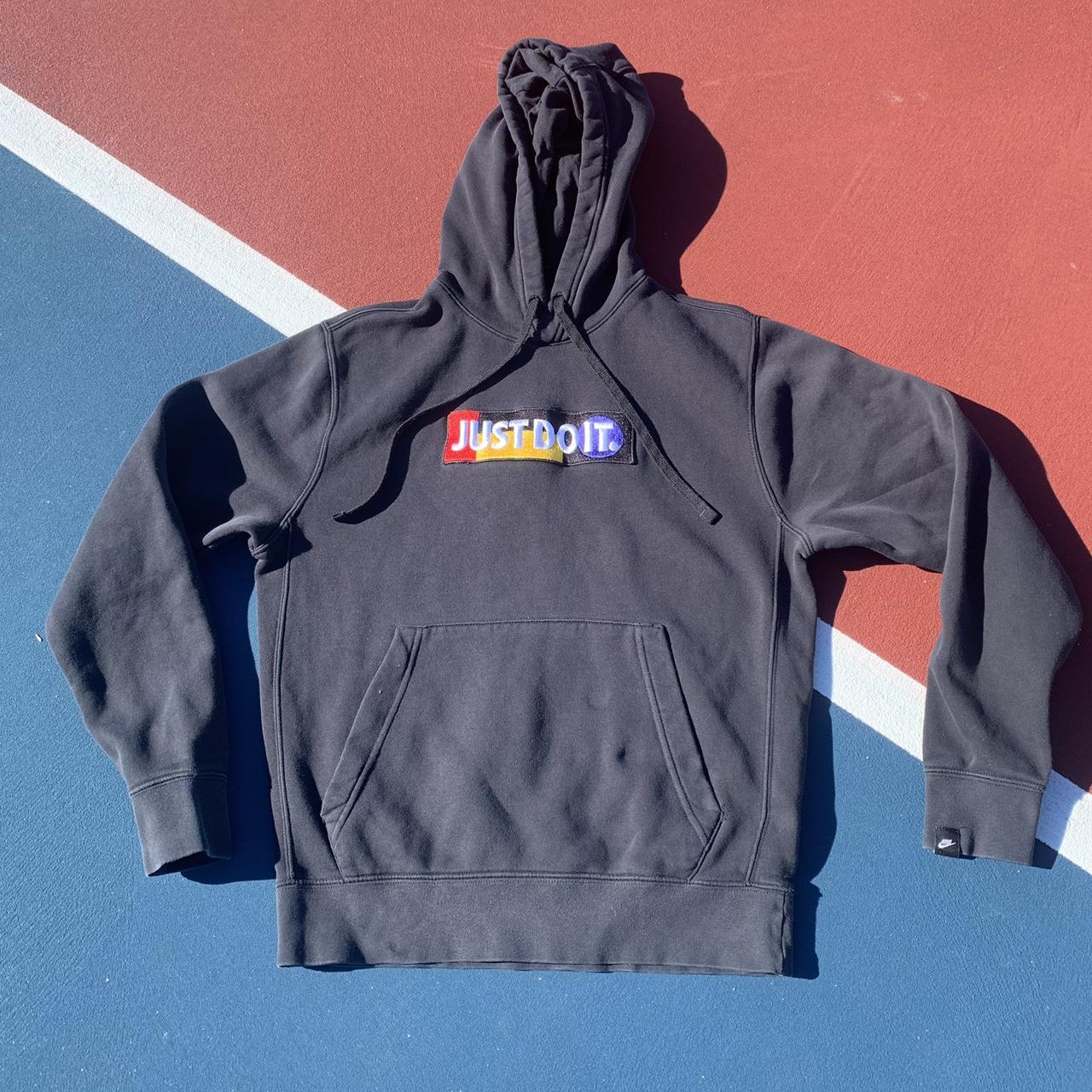 white just do it hoodie