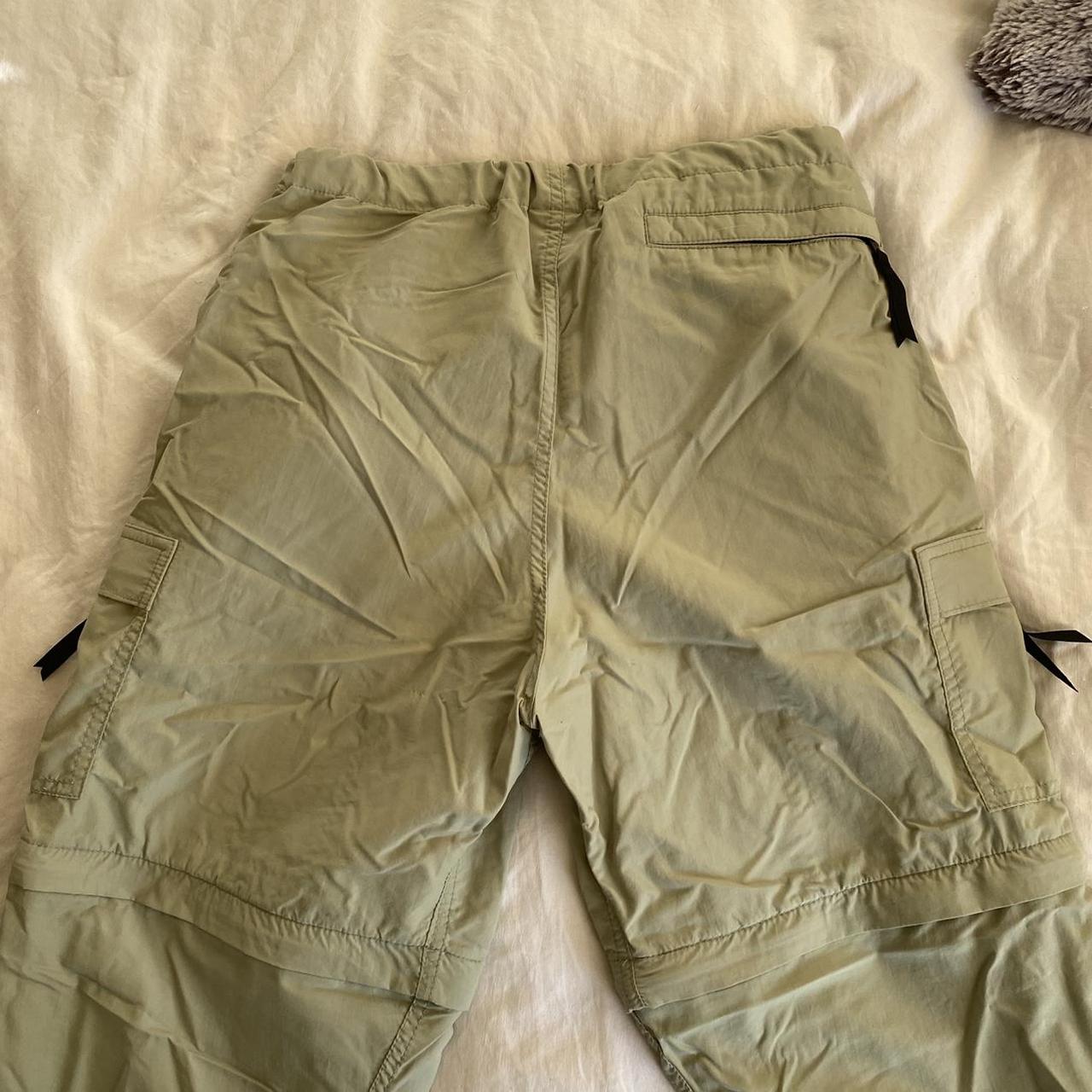 Green Military Cargo Parachute Pants such a cool... - Depop