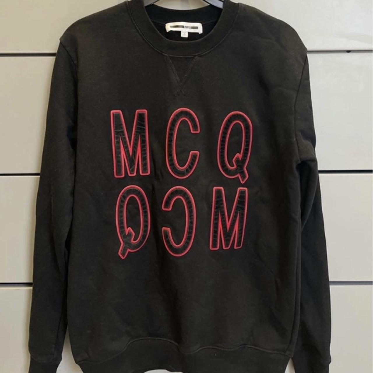 Black alexander mcqueen jumper best sale