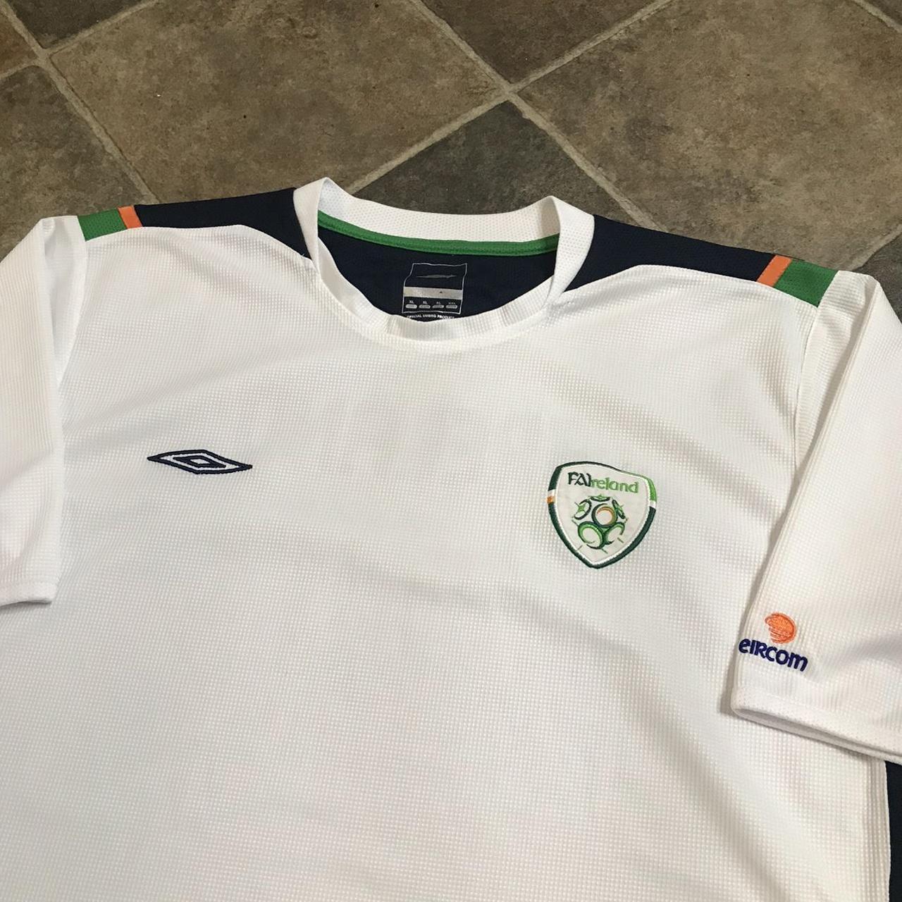 Ireland Umbro Eircom Soccer Jersey Green Kit Shirt 