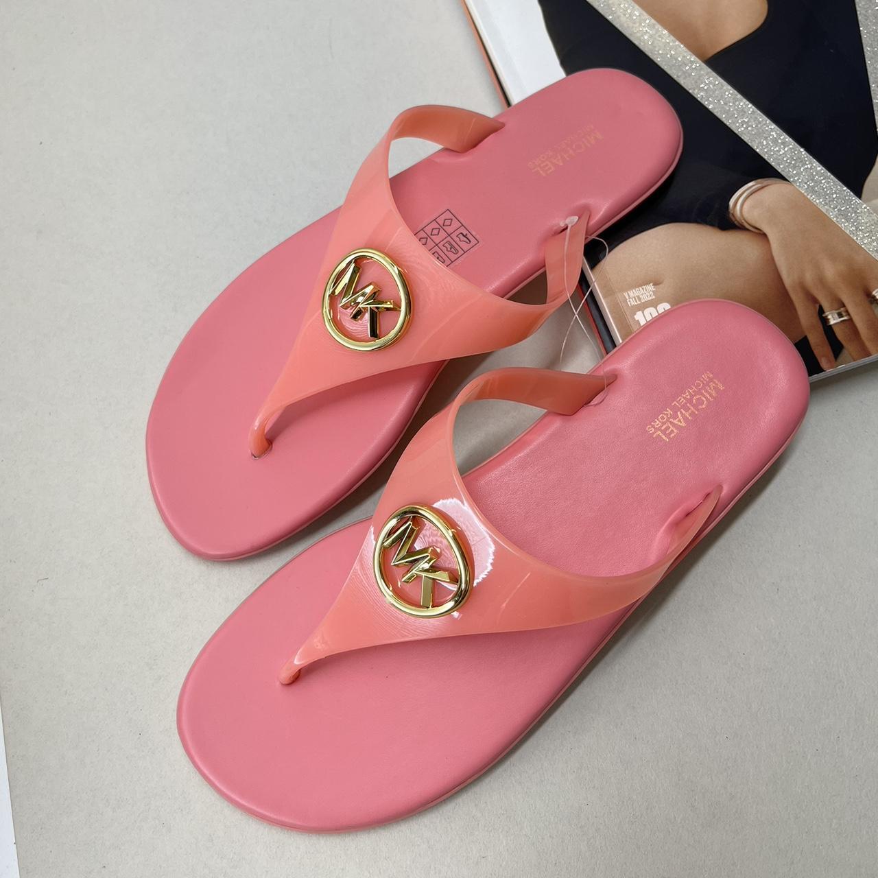 Pink mk sandals online