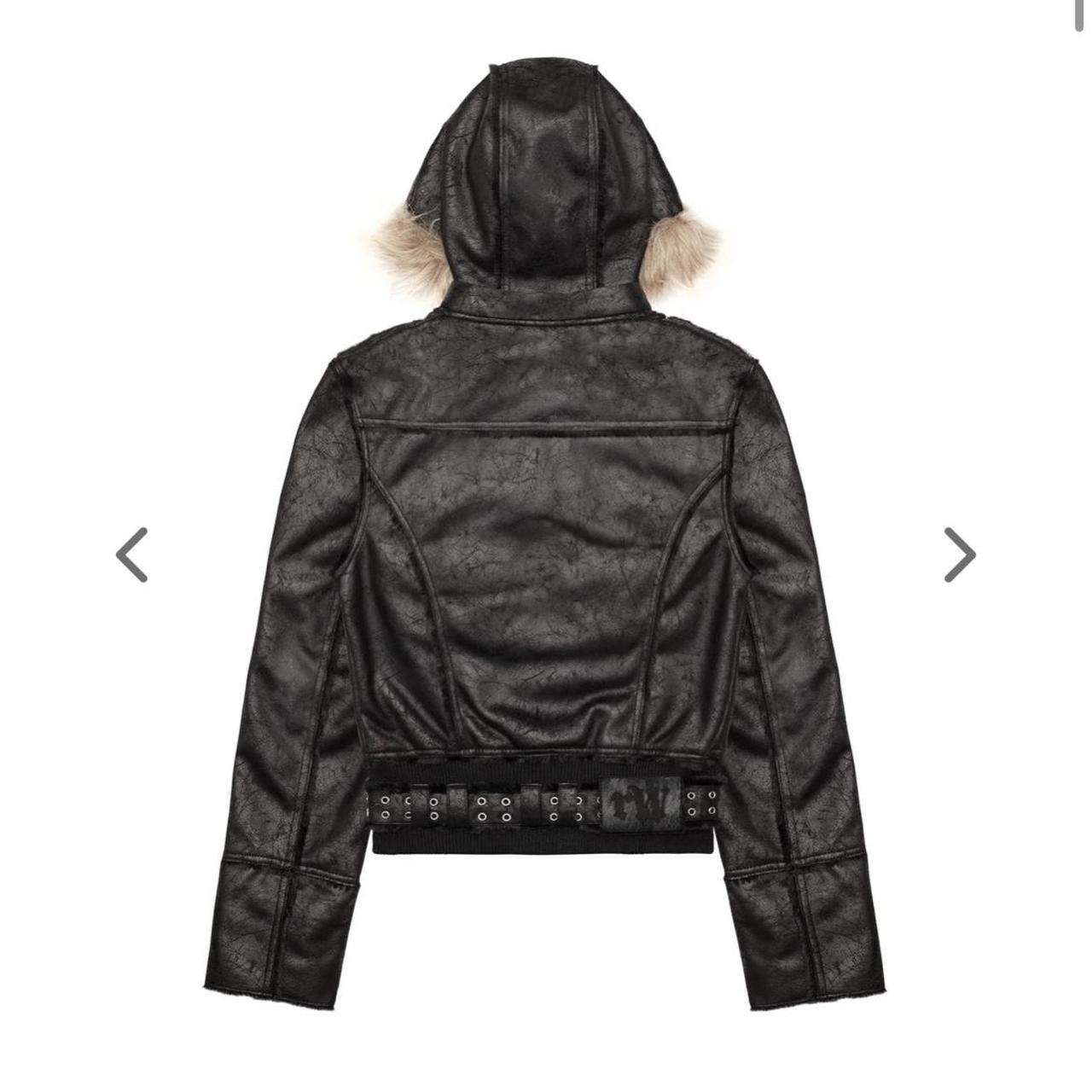 RACER WORLDWIDE SHEEPSKIN JACKET WITH DETACHABLE FUR... - Depop