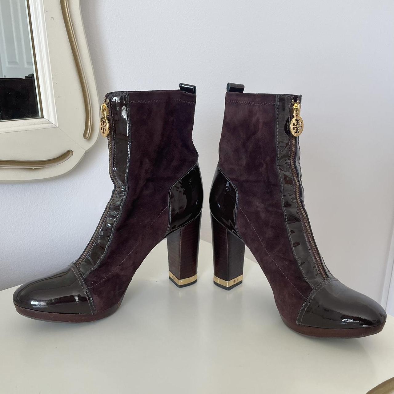 Tory burch hotsell burgundy boots